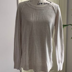 Pixel Large Zip Back Oatmeal Sweater